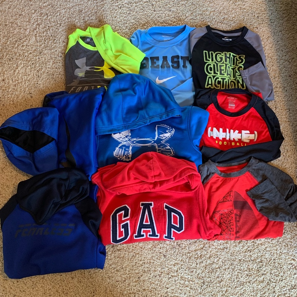 Boys lot, size 7/8 - 5 shirts & 4 sweatshirts